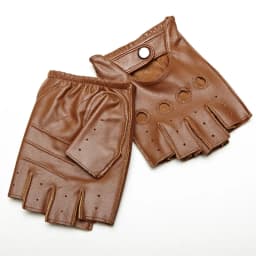 High Quality Man's Half Finger Gloves Breathable Non-Slip Fitness Leather Fingerless Gloves Black Camel Driving Gloves Male NAN7