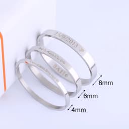 Personalized Bracelets For Women Girl Laser Engraved Name Bangle Stainless Steel Jewelry Gift Armbanden