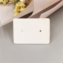 50pcs/lot 3.5x2.5cm Multi color Paper Cute Stud Earring Hang Tag Card Jewelry Display Packing Card Custom Logo Cost Extra