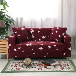 string printed sofa chair slipcovers armchair decoration elastic spandex for living room sofa cover stretch floral printed