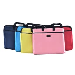 Portable Document Bag Canvas A4 Office Zipper Bag Large Capacity Men Women Handbag Multi-Layer Information Bag Briefcase Meeting