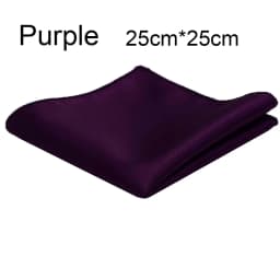 Ricnais Classic Silk Handkerchiefs Solid 25cm*25cm Hanky Red Gold Champagne Pocket Square For Man Wedding Business Party