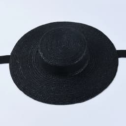 Wide Brim Boater Hat Brim Straw Hat Flat Women Summer Kentucky Derby Hat White Black Ribbon Tie Sun Hat Beach Cap