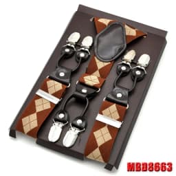 Man's Suspenders Casual Straps Y-Back Shape Men's Trousers Suspensorio Elastic Clips-On Ceinture Suspendue 3.5*120cm