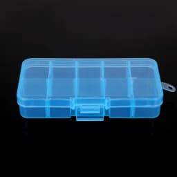 Cheap 10 cells Plastic lots Adjustable Jewelry Storage Box Case Craft Organizer Ring Earring Beads Pills Container for Display