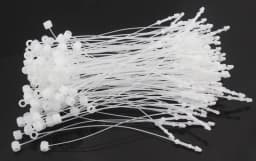 1000pcs Glue Needle Buckle Garment Label Seal Strings White Clear Plastic Snap Lock Pins Security Loop Tag Fasteners