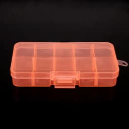 Cheap 10 cells Plastic lots Adjustable Jewelry Storage Box Case Craft Organizer Ring Earring Beads Pills Container for Display