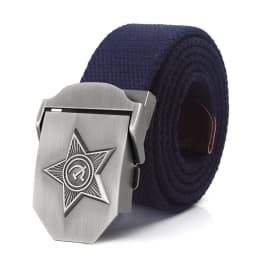 SupSindy Men&Women Canvas Belts 3D Five Rays Star Army Military Tactical Belt CCCP Patriotic Soldiers Male Strap Jeans Waistband