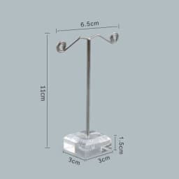 Wholesale Black Clear Acrylic Stud Earring Jewelry Display Rack Stand Organizer Bouches Ornament Holder Hook Hanger Counter Case