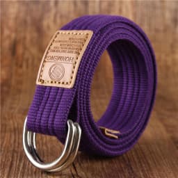 New Unisex Canvas Belt Double Ring Buckle Military Belt Army Belts Men Women's Casual Business Cowboy Pants Belt