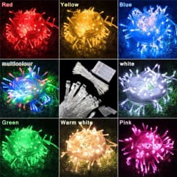 2M/3M/4M/5M/10M LED String Light 3xAA Battery Operated Fairy PVC String Light Party Christmas Wedding New Year Decoration