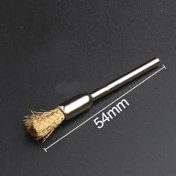 10pcs Jewelry Cleaning Tool Kit 2.35MM Shank Soft Bristle Wheel Brass Cup Brush For Grinder Rotary Tool