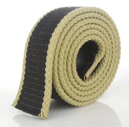 SupSindy Men 3.8cm Width Canvas Belt Without Buckle Thicken Weave Strap 20 Colors Pure Color Stripe Belts for Women 110cm-160cm