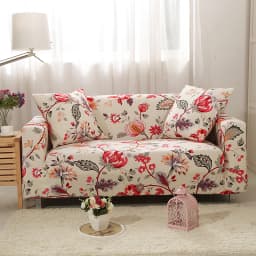 string printed sofa chair slipcovers armchair decoration elastic spandex for living room sofa cover stretch floral printed