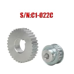 Aluminum alloy synchronous gear S/N C1-022 Timing Pulley Motor belt gear drive wheel for SIEG Lathe C1