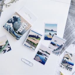 45 Pcs Ukiyo-E Period Japanese Creative Decorative Stationery Stickers for Scrapbooking DIY Diary Album Stick Labels