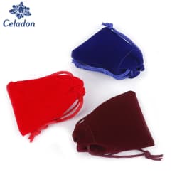 10 Pcs/Lot High Quality Multi Color Velvet Pouches Jewelry Packaging Display Drawstring Packing Gift Bags Pouches