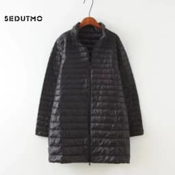 SEDUTMO Winter Down Jackets Women Long Ultra Light Duck Down Coat Slim Puffer Jacket Autumn Parkas ED619