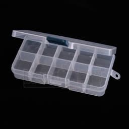 White Pink Cheap DIY Plastic lots Adjustable Jewelry Storage Box Case Craft Organizer Beads Container for joyeros organizador