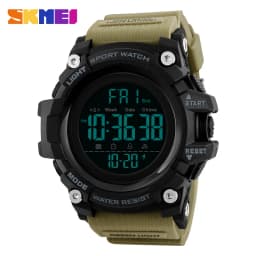 SKMEI Shockproof 2 Time Sport Watch Stopwatch Count Down Mens Digital Watches Waterproof Soft Clock For Male Reloj Hombre 1384