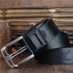 COWATHER 2021 Top Cow genuine leather belts for men alloy buckle fashion style FULL GRAIN male belt