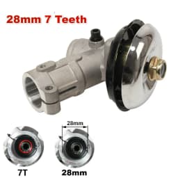 26mm/28mm Trimmer Gearbox Gearhead Brushcutter Grass Trimmer Replace Gear Head Lawn Mower Parts Gardening Tool 7 9 Teeth