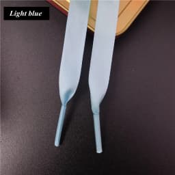 New 1Pair 1CM Width Satin Silk Ribbon Shoelaces 80/100/120/150CM Length Sneaker Sport Shoes Lace Adult Children's laces S2