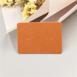 50pcs/lot 3.5x2.5cm Multi color Paper Cute Stud Earring Hang Tag Card Jewelry Display Packing Card Custom Logo Cost Extra