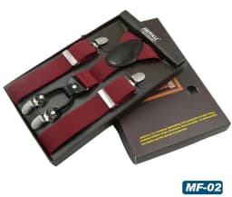 Man Suspenders 4 Clips Leather Braces Adjustable Four Clip-on Belt Strap Trousers Suspensorio Father Gifts Ligas