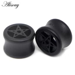 8-50mm Plugs and Tunnels Big Size Ear Tunnel Earrings Ear Stretcher Wood Expander Men Ear Piercing Body Piercing Tunnels Gauge