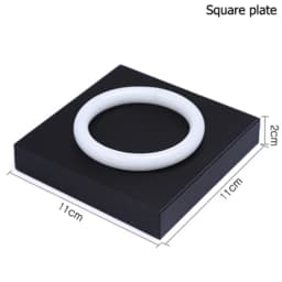 Superior Black PU Leather Ring Jewelry Display Tray Insert Charm Pendant Earring Accessories Bracelet Storage Stand Holder Shelf