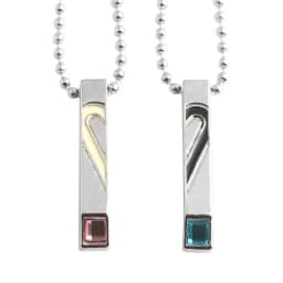 Couple Letter His Queen Her King Crown Matching Necklace Eternal Love Promise Pendant Necklace for Lover Jewelry Gift