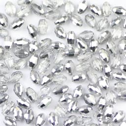 WLYeeS 4*6mm Austrian Mix Color Oval Glass Beads Small Loose Faceted Space Crystal Rice Beads for Jewelry Making DIY Accessories