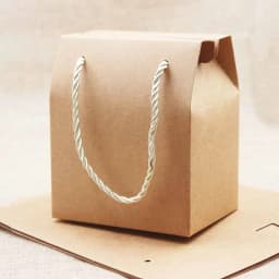 Multi Color Gift Box with Handle String Blank Paper Wedding/Candy/Teas/Nuts/Cookies/Gifts Package Handle Box 8.9*6.7*10.5cm 10pc