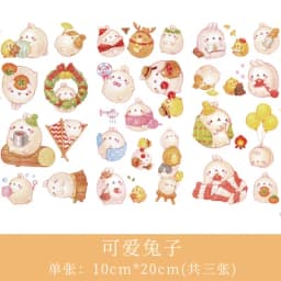 3pcs/set 2019NEW Cartoon Flowers Leaves Sticker DIY Diary Decor Stickers Scrapbook cute Stationery journal Supplies