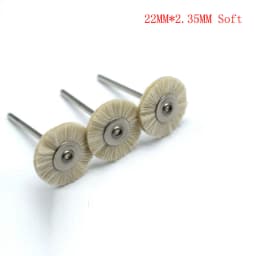 10pcs Jewelry Cleaning Tool Kit 2.35MM Shank Soft Bristle Wheel Brass Cup Brush For Grinder Rotary Tool