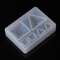 Epoxy Resin Silicone Mold DIY Geometric Triangle Mirror Craft Jewelry Making Decorative Cake