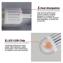 10pcs Super Bright G9 LED Lamp 220V 3.5W COB Ceramic Bulb for Chandelier Lighting Ceiling Lights Replace 25W Halogen Light