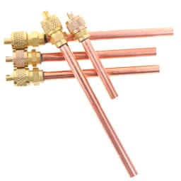 5pcs/lot Service/Access Valve 1/4" SAE 1/4" OD 4" Stem Strong Core AC Air Conditioner Refrigeration Access Valve