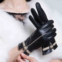 High Quality Elegant Women Leather Gloves Genuine Screen touch Gloves Autumn Spring Winter Thermal Hot Trendy Female Glove G570