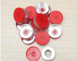 13mm Aluminium Plastic Cap,50pcs/lot! Colored Plastic Caps, Sealing Tear off Cap,Aluminium tops for crimp glass vial