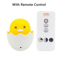 ANBLUB Yellow Duck LED Night Light Control Sensor LED Wall Lamp Remote Control for Home Bedroom Baby Children Kids Gift EU Plug