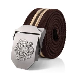 SupSindy Men Canvas Belt Russian Metal Buckle Soviet CCCP Army Military Tactical Belts for Women Jeans Waistband Male Strap