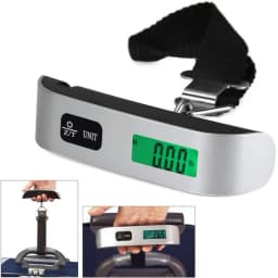 110Lb/50Kg Digital Luggage Scale Hanging Baggage Scale LCD Display Portable Suitcase Weighing Scale Travel Luggage Weight Scale