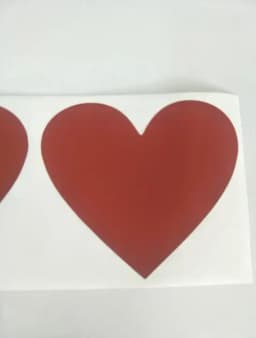100pcs Scratch Off Stickers 70x80mm Love Heart Shape Rose Gold Color Blank For Secret Code Cover Home Game Wedding Message