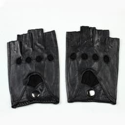 Leather Half Finger Gloves Men's Single Layer Goatskin Thin Outdoor Sports Motorcycle Riding Car Driving Fingerless Glove