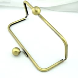 22cm Vintage Big Ball Clasp DIY Handbag Accessories Kiss Lock Purse Frame For Handbags Purse Bag Frame Supplier Bronze
