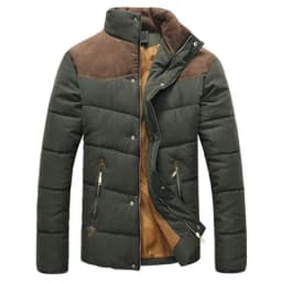 DIMUSI Winter Men Diamond Warm Parkas Jacket Men Casual Cotton Stand Collar Parkas Male Outwear Windbreaker Warm Coats Clothing
