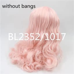 DBS blyth doll icy wig rbl scalp and dome pink hair pale purple yellow hair green wig for DIY custom doll anime toy