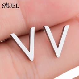 Multiple Black Stainless Steel Stud Earrings for Women Men Simple Volleyball Music Leaf Star Geometric Earings Jewelry Punk Gift